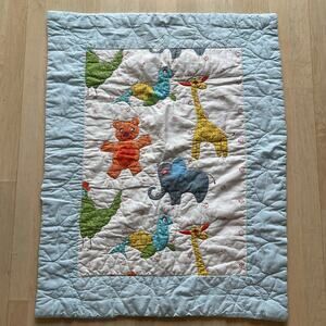 Quilted Animal Vintage Children’s Blanket